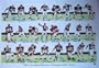 1964 NFL Champions Cleveland Browns Jim Brown Team Signed Litho 24 signatures