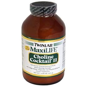 TwinLab MaxiLife Choline Cocktail II with Caffeine , 14.85 oz (421 g) by Twinlab
