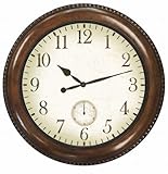 IMAGE OF Faux Walnut Wall Clock - 22