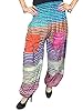 Boho Indi Pants Cotton Smocked Waist Printed Hippy Yoga Chic Baggy Pant for Women's
