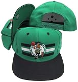 Boston Celtics Green/Black Two Tone Snapback Adjustable Plastic Snap Back Hat / Cap