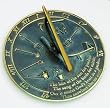 Rome RM2307 Brass Sundial "Kiss of the Sun"