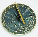 Rome RM2307 Brass Sundial "Kiss of the Sun"