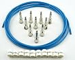 George L's Blue Cable Kit White Caps