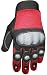 MT100 MOTORCYCLE MOTOCROSS CARBON KEVLAR RED GLOVES