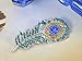 Alilang Clear Green Phoenix Peacock Bird Feather Brooch Pin Crystal Rhinestone Broches Broaches
