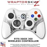 Lightning Black Skin by WraptorSkinz TM fits XBOX 360 Wireless Controller (CONTROLLER NOT INCLUDED)