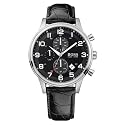 Hugo Boss - 1512448 - Montre Homme - Quartz Analogique - Cadran Noir - Chronographe - Bracelet Cuir Noir