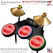 Big Kiss Red on Pink Skin by WraptorSkinz fits Guitar Hero 4 World Tour Drum Set for Nintendo Wii, XBOX 360, PS2 & PS3 (DRUMS NOT INCLUDED)