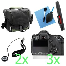 GTMax 8 Pcs accessories Bundle kit for Canon EOS 50D