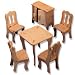 3-D Wooden Puzzle – Dollhouse Diningroom Furniture Set