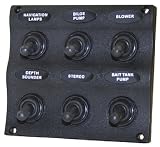 waterproof boxes electrical:Seasense Marine 6 Way Switch Panel