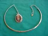 Silver Metal Choker with Enhancer