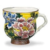 マグカップ　吉田屋牡丹　高畠敏彦 【九谷焼】