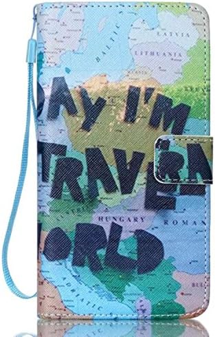 Samsung Galaxy Note 4 Case, JinLi(TM) PU Leather [Cloud Pattern][Wrist Strap] Wallet Case For Samsung Galaxy Note 4. (PatternNW-8)