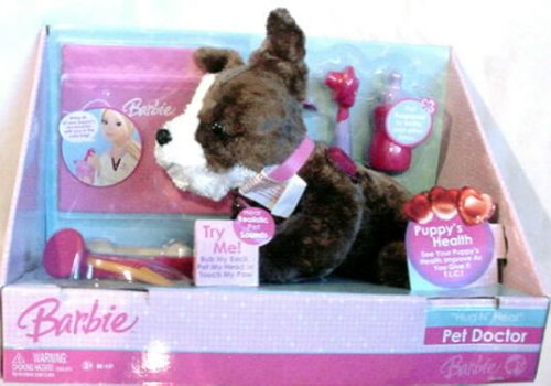 519PdbzAXdL Barbie Hug N Heal Pet Doctor Black and White Terrier