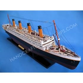 Titanic 40 Cruise Ship Fully Assembled Wood Model Not a Kit by Handcrafted Model Ships