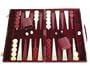 Deluxe Backgammon Set - Board Game (Maroon - 18"x12")