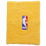 1 GOLD OFFICIAL NBA LOGOMAN ARMBAND SWEATBAND SLEEVE