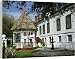 Fountain, gazebo and traditional house on Esplanade - 20 Inch Canvas Print (51 cm) by Robert Harding Image