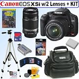 Canon Digital Rebel XSi 12MP Digital SLR Camera (Black) with 8 GB Deluxe Accessory Kit