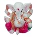 Marble Look Hindu God Shri Ganesh Car Dashboard Statue Lord Ganesha Idol Bhagwan Ganpati Handicraft Decorative Spiritual Puja Vastu Showpiece Figurine - Religious Pooja Gift Item & Murti for Mandir / Temple / Home Decor / Office / Study Table RS.298.00