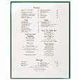 Discounts StoreSMART - Two-Pocket Menu Covers - Breakfast Style - Metallic Green Plastic - 50-Pack - RMBC2-MG-50
