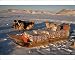Photographic Prints of Cases of Pepsi loaded onto a dog sled from a supply from ArcticPhoto