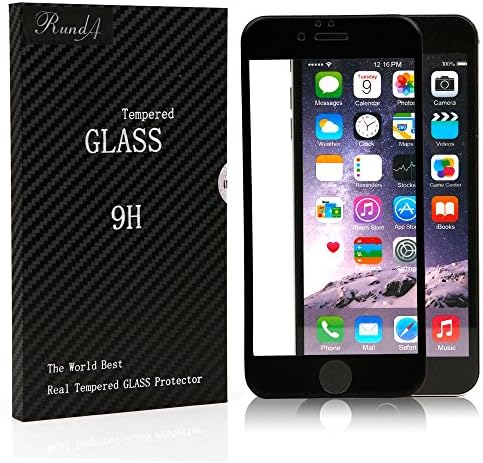 iPhone 6 Screen Protector,3D Full Cover Textured Surface Soft Curve Egde Ballistic Glass Screen Protector [3D Touch Compatible] for iPhone 6 6S4.7 inch (Black)