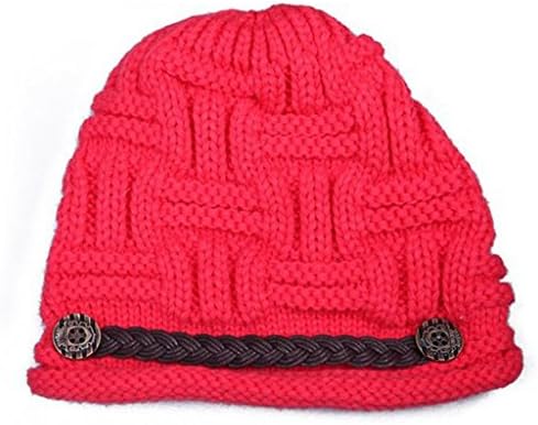 Sunnydate Women's Fashion Crochet Cable Braid Knit Jeep Visor Beanie Hat