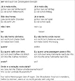 Kauderwelsch, Brasilianisch Wort für Wort