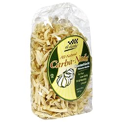 Al Dente Carba-Nada  Roasted Garlic Fettuccine, 10-Ounce Bag (Pack of 6)