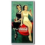 Nostalgic Coca Cola Tin Sign: 50th Anniversary