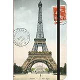 Eiffel Tower Paris Cavallini Small Notebook with Elastic Closure