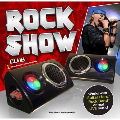 RockShow Stereo Speakers with Light Show Effects for Guitar Hero and Rock Band Video Games, Great Sound