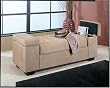 Storage Ottoman with Tufted Seat