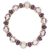 Spring Charmers Copper Color Amethyst Hues Stretch Bracelet