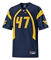 Nike Navy Replica #47 West Virginia Mountaineers Football Jersey