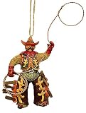 Brown Rodeo Round-Up Western Cowboy Christmas Ornament #45162