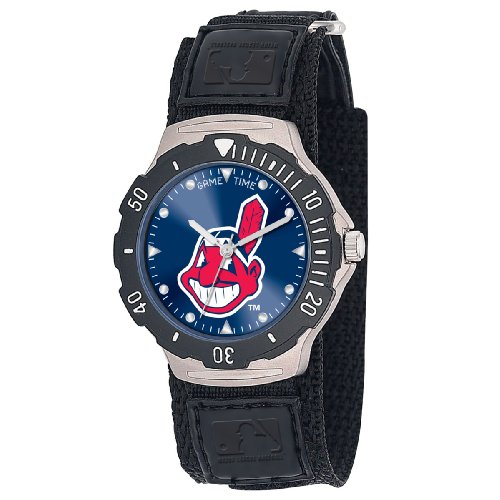 MLB Men's MDV-CLE Agent Series Cleveland Indians Velcro Watch
