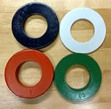 CFF 2" Olympic Fractional Weight Plates - Set Includes a Pair of Each: 1/4, 1/2, 3/4 & 1 Lb Plates