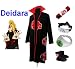 Naruto Itachi Deidara cosplay costume set (Akatsuki Cloak + naruto Deidara headband + Naruto pencil 