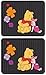 Disney Winnie the Pooh Paradise Flowers Car Truck SUV Front & Rear Seat Rubber Floor Mats - 4PC