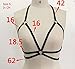 Tenworld Hollow Out Womens Sexy Goth Harness Strappy Body Caged Bra (XL)