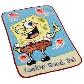 Spongebob Blanket Luxury Plush "Lookin' Good, Pal"