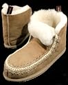 Ladies Hand Crochet  SHEEPSKINSlipper/Boot