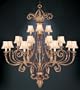 Fine Art Lamps European Crossroads 140140 Large 20 Light 800w (67"H x 61"W) Chandelier in Gold