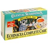Celestial Seasonings Wellness Tea Echinacea Complete Care Tea, Tea Bags, 1.4-Ounce 20-Count Boxes (Pack of 6)