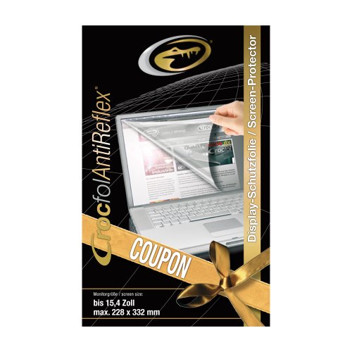 Crocfol Anti-Reflex Displayschutzfolie f&uuml;r TFT-Monitore bis 39,1 cm (15,4 Zoll) Display