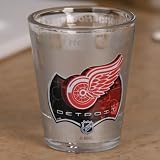 NHL Detroit Red Wings 2 oz. Enhanced Hi-Def Shot Glass